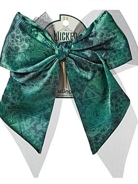 🆕 Scunci Wicked Elphaba 1PK Bow Barrette